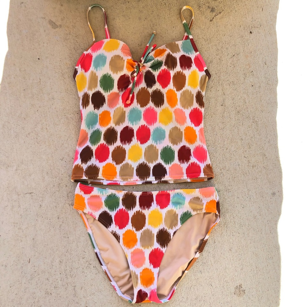 Victoria’s Secret Colorful Polka Dot Tankini